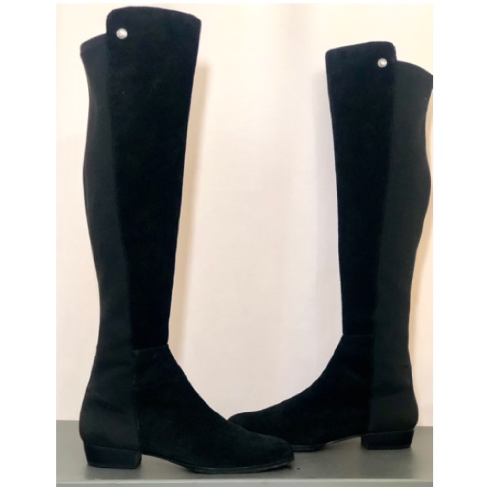 Vince Camuto Karita Suede & Neoprene Riding Boot